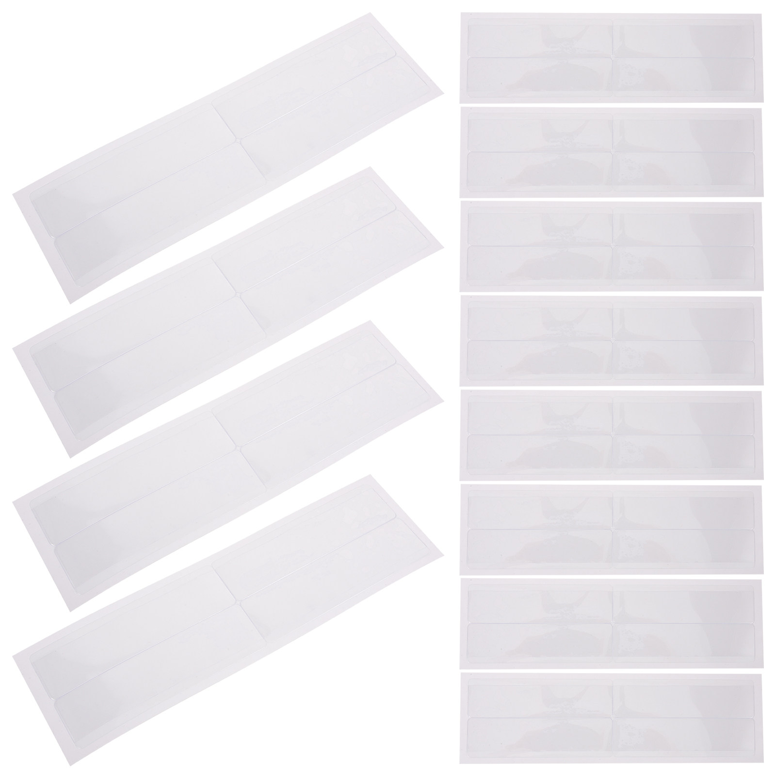 Index Card Holder - 1Set Adhesive Label Holders Clear Plastic