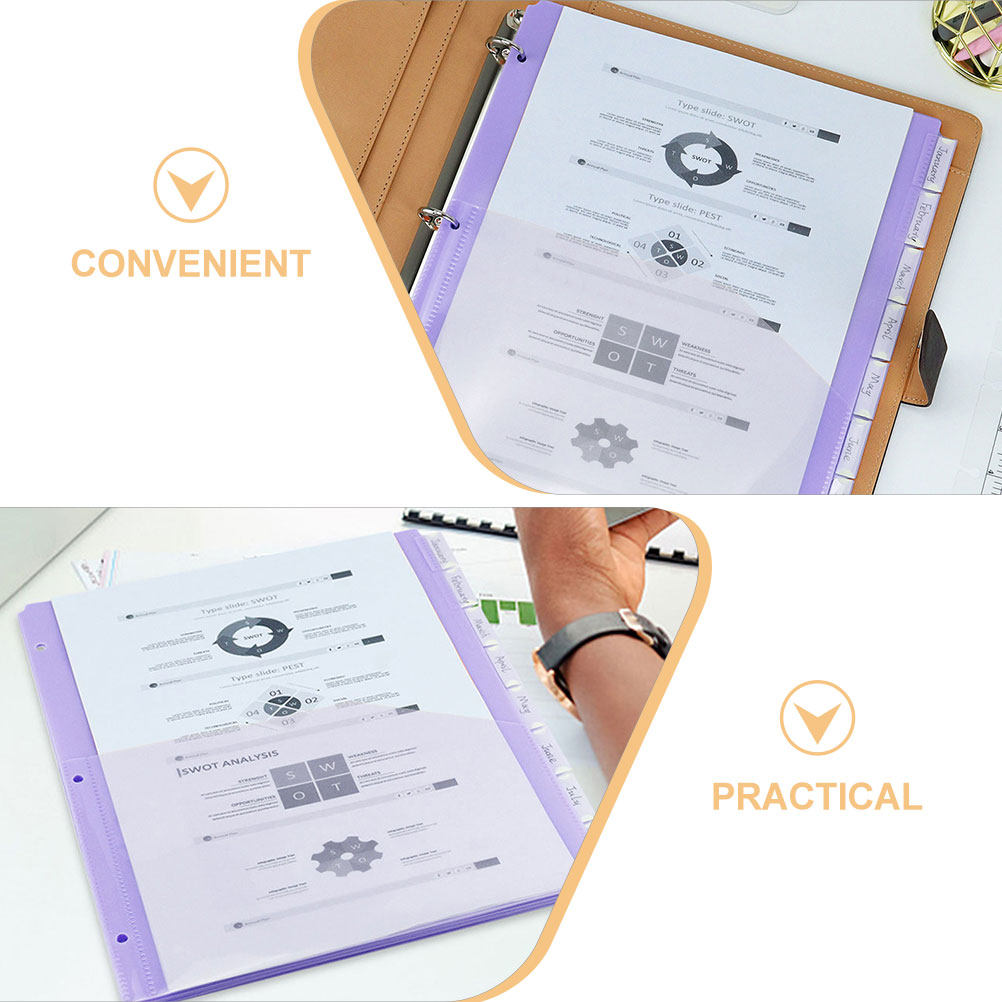 2Sets Binder Dividers A4 Plast - Tab Divider A4 recension och pris