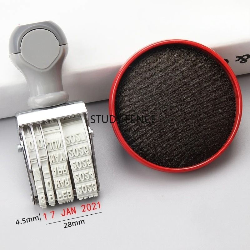 Portable English Date Stamp fo - Rubber Date Stamp recension och pris