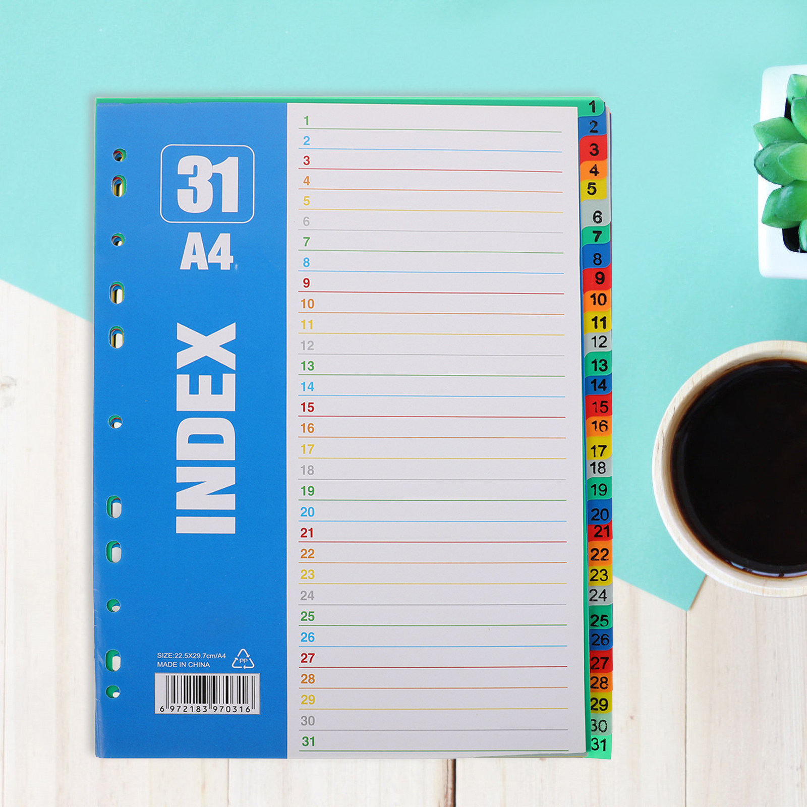 1Set Dividers A4 11-Hole Tabs  - Tab Divider A4 recension och pris