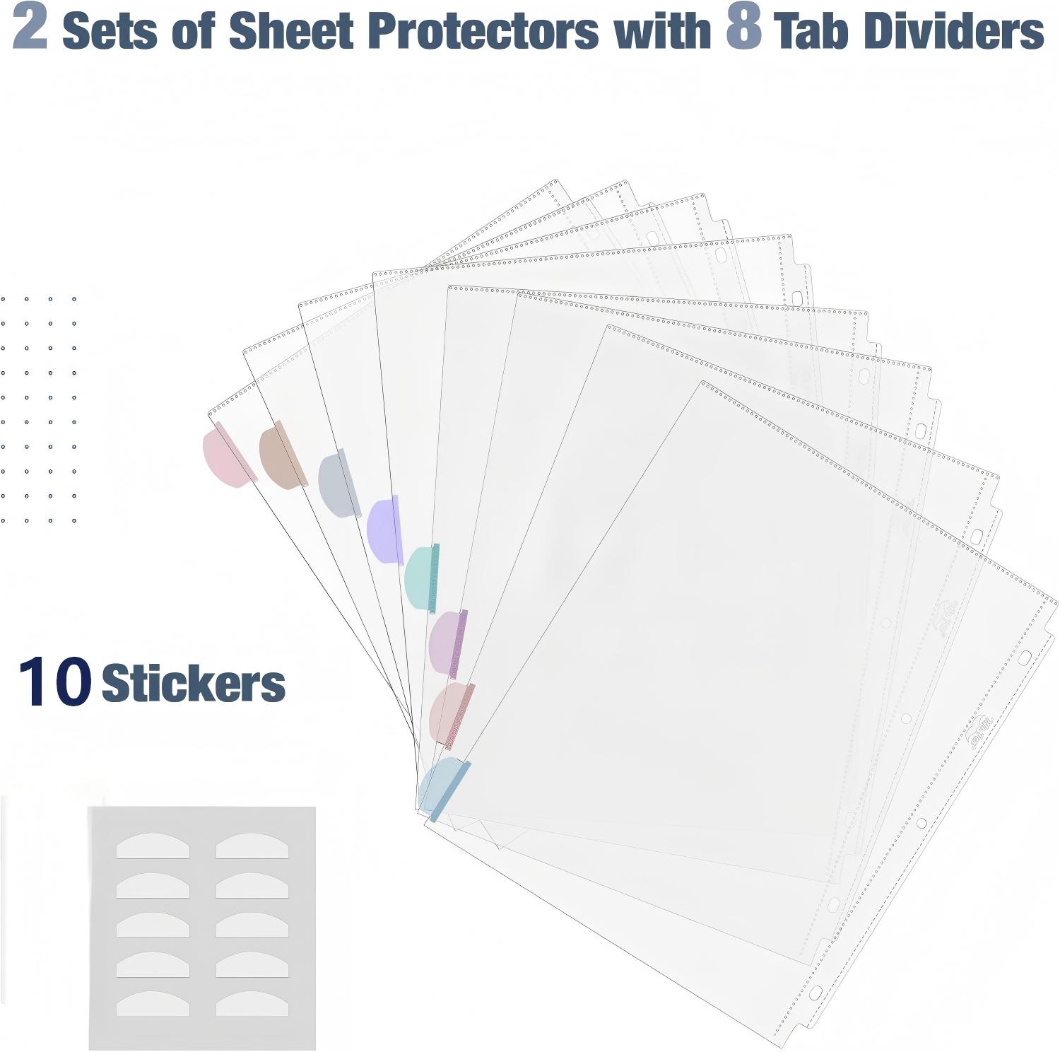 A4 Clear Sheet Protectors with - Tab Divider A4 recension och pris