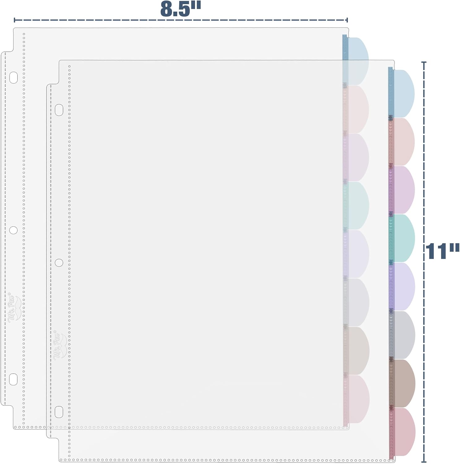 A4 Clear Sheet Protectors with - Tab Divider A4 recension och pris
