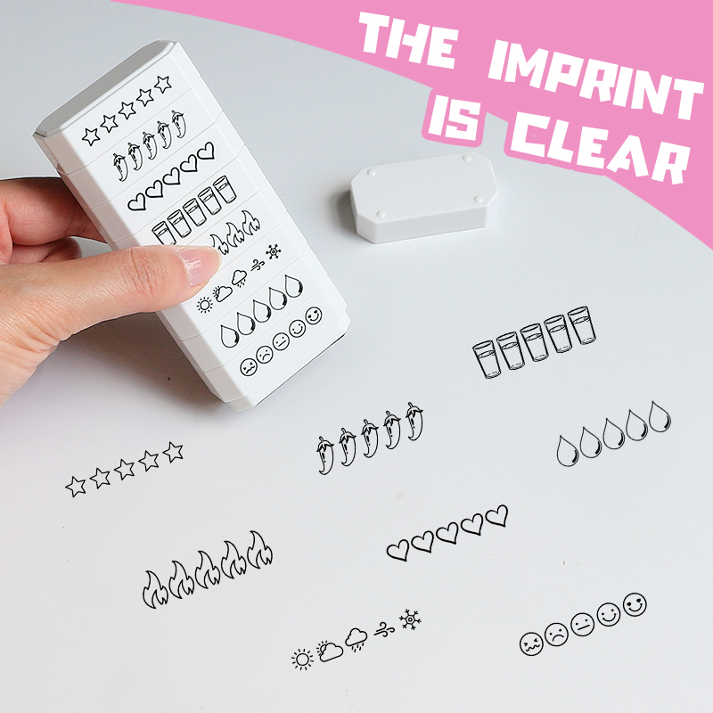 8-layer Stamp 5 Star Rating Mo - Rubber Date Stamp recension och pris