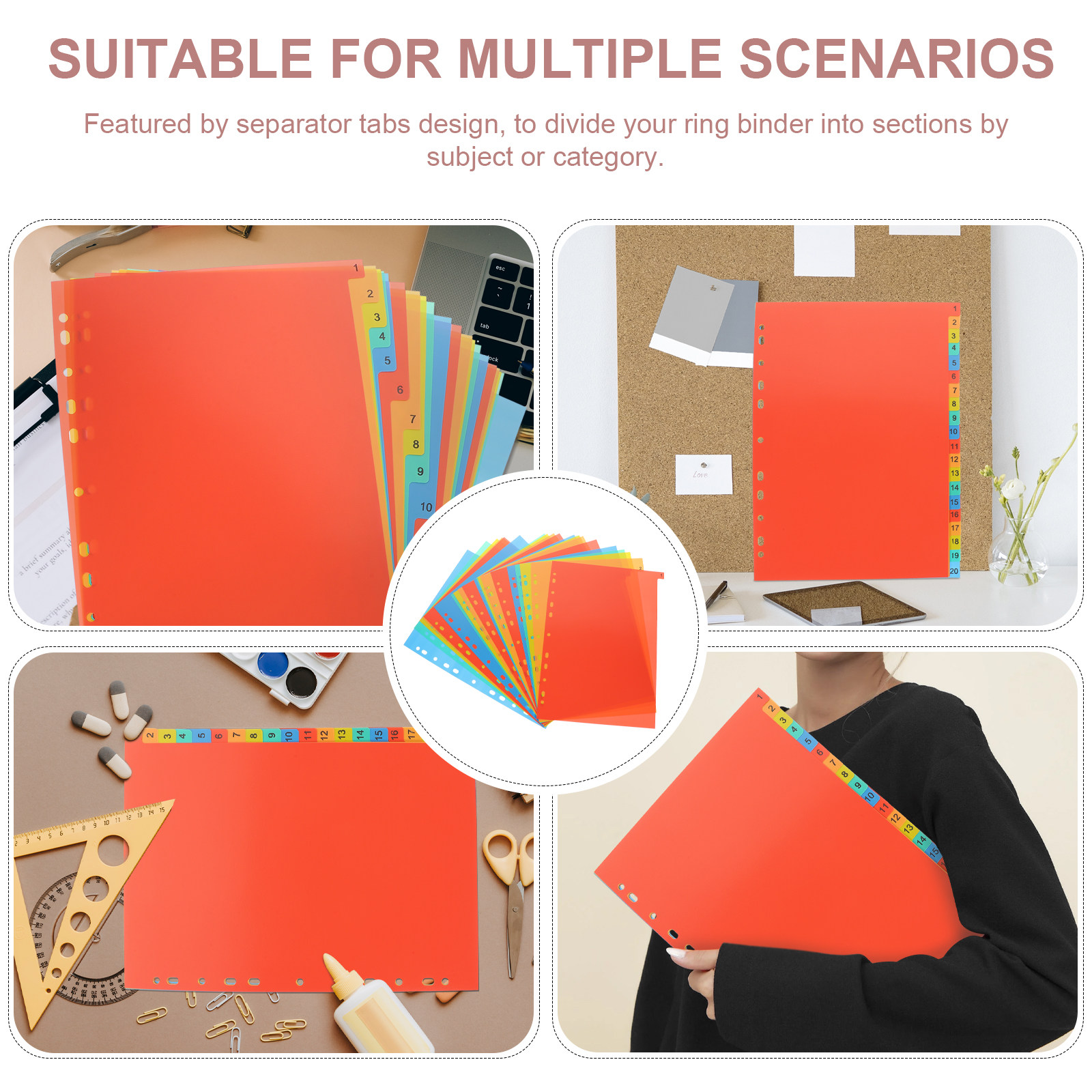 20Sheets A4 Plastic Binder Div - Tab Divider A4 recension och pris