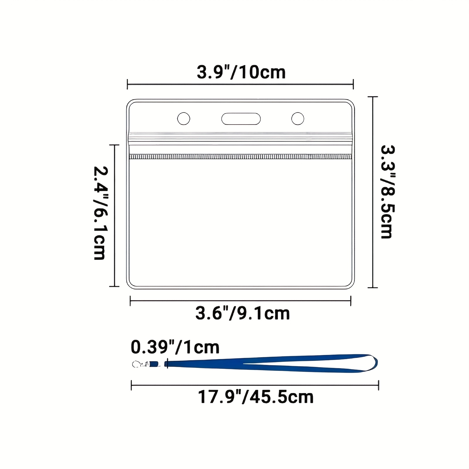 10 sets Transparent PVC ID Car - Index Card Holder recension och pris