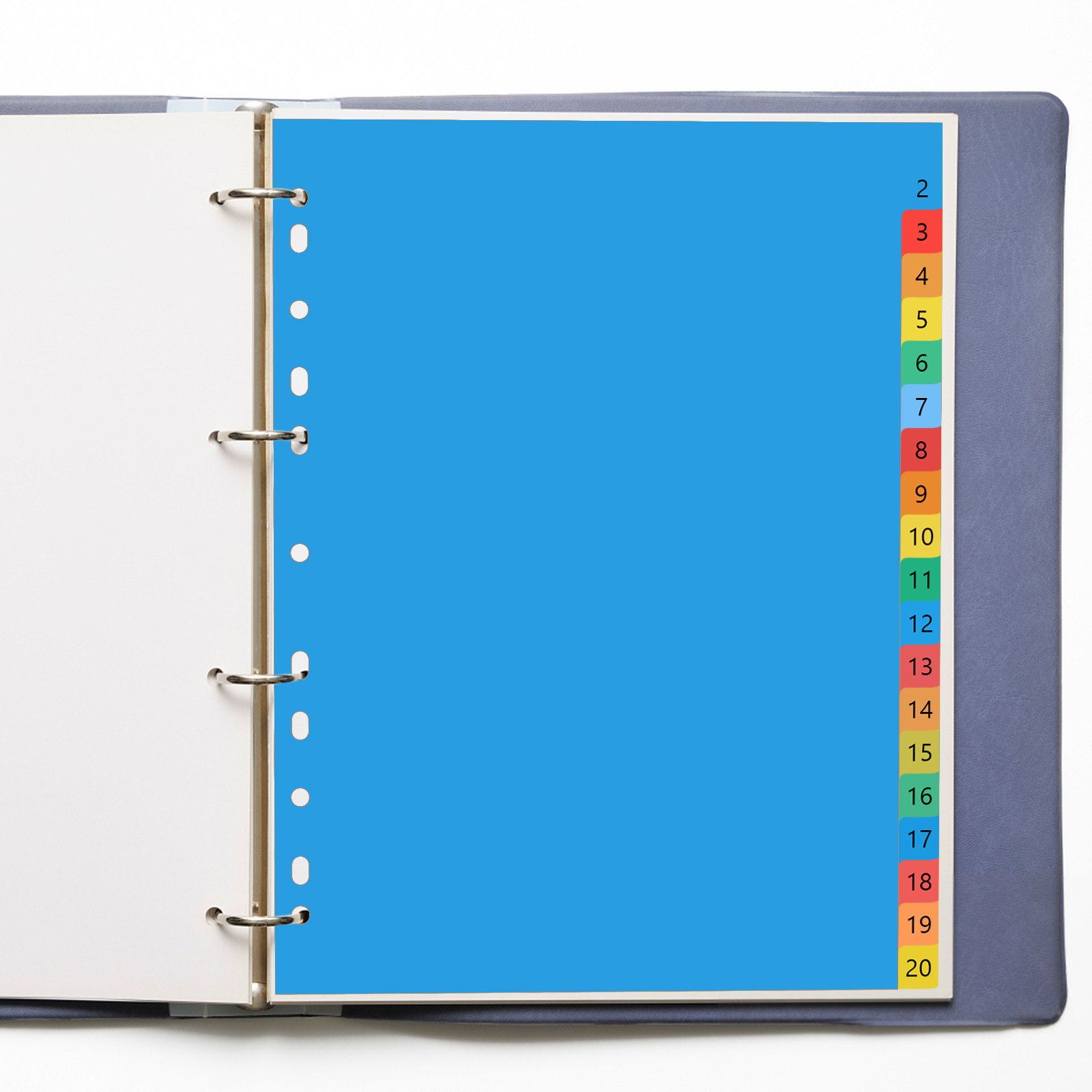 A4 Colorful Plastic Classified - Tab Divider A4 recension och pris