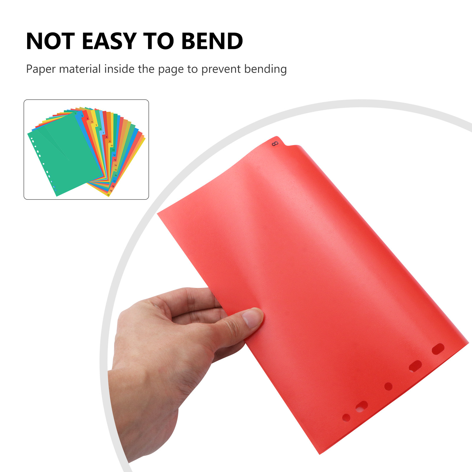 A4 Colorful Plastic Classified - Tab Divider A4 recension och pris