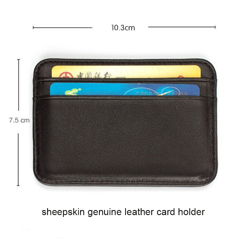 Genuine Leather Visit Card Hol - Index Card Holder recension och pris