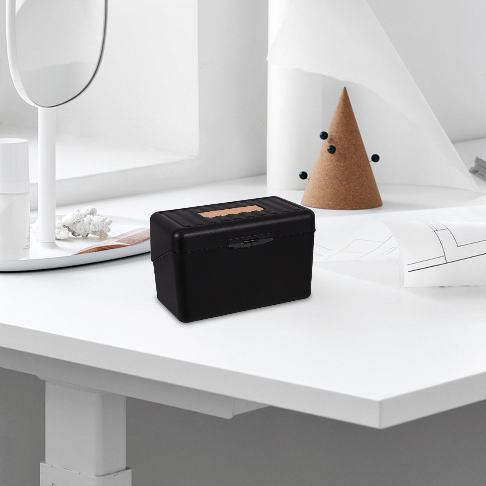 Premium Index Card Holder Box  - Card Index Box recension och pris
