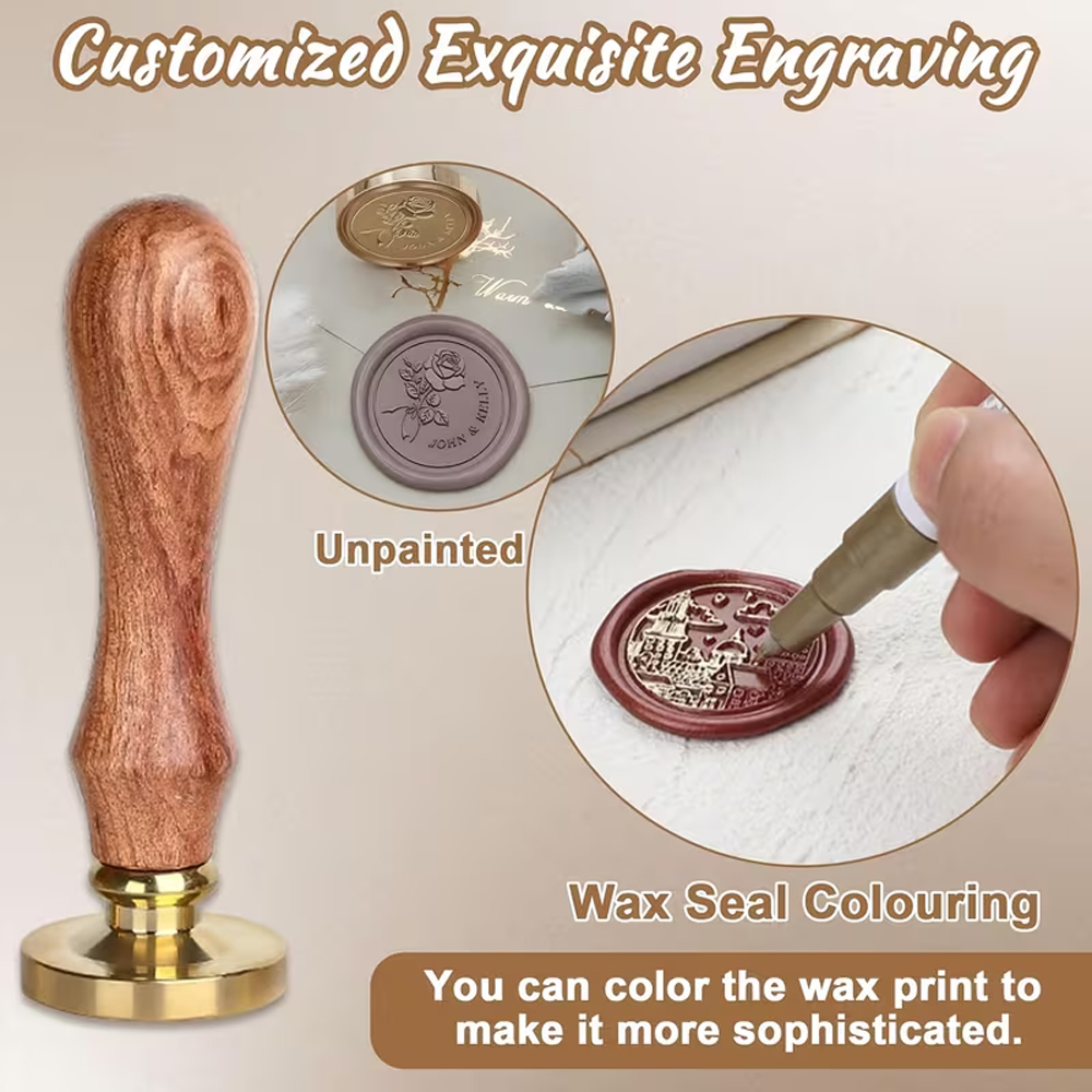 Personalized Wax Sealing Stamp - Wax Seal Stamp Set recension och pris