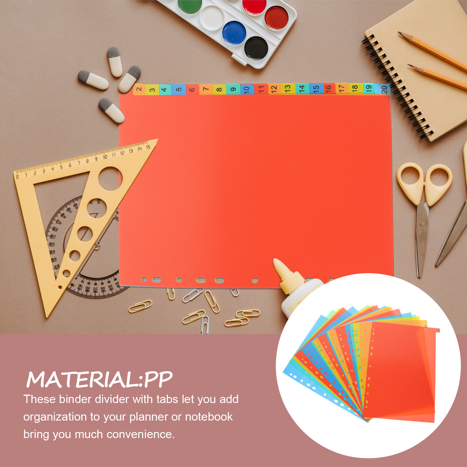 20Sheets A4 Tabbed Binder Divi - Tab Divider A4 recension och pris