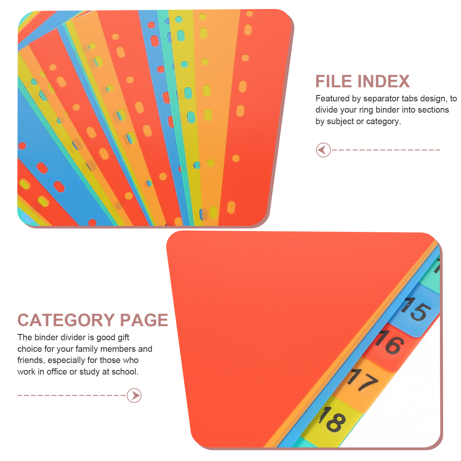 20Sheets A4 Tabbed Binder Divi - Tab Divider A4 recension och pris