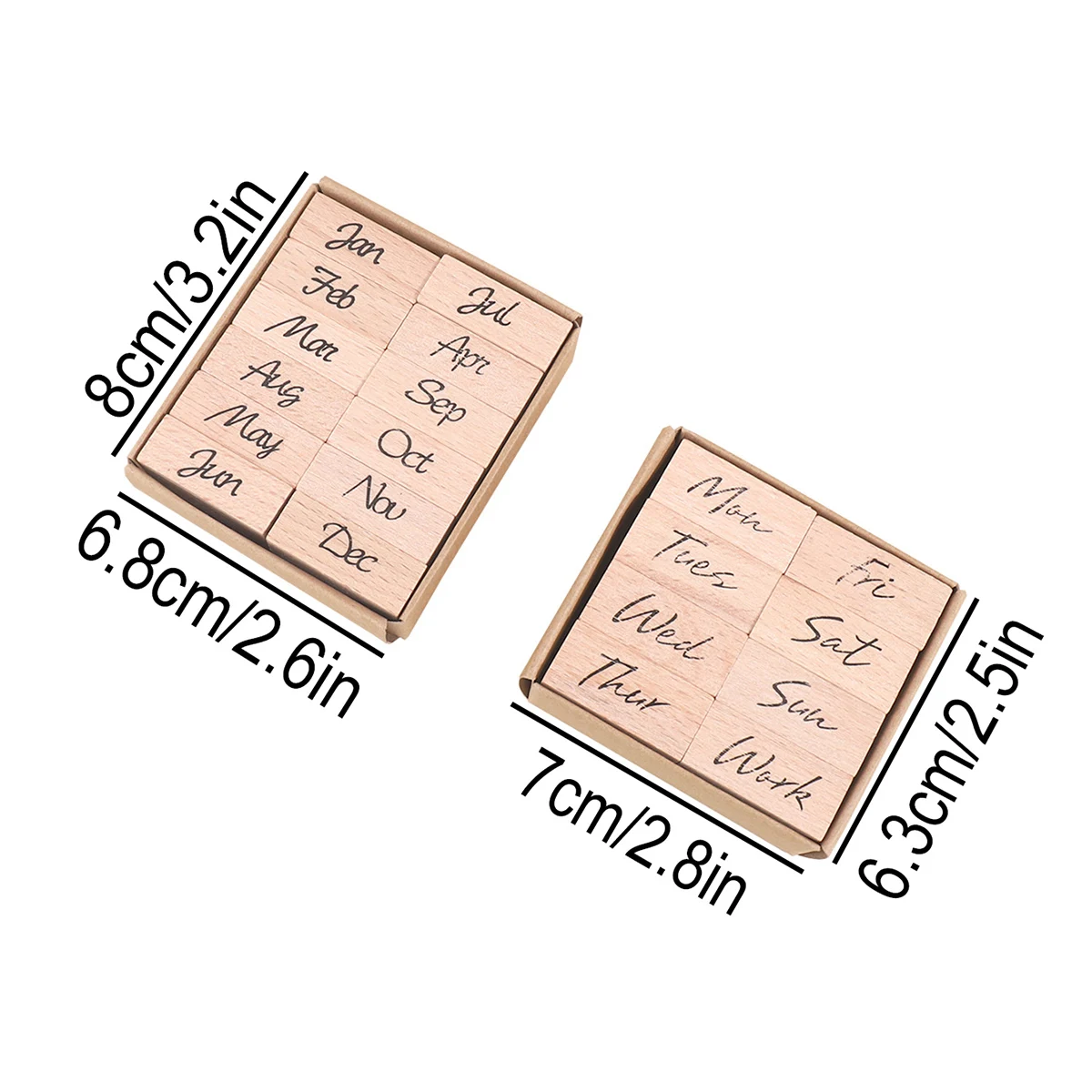 Wooden Rubber Date Stamp,12 Mo - Rubber Date Stamp recension och pris