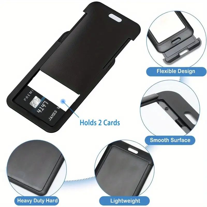3 pieces heavy duty sliding ID - Index Card Holder recension och pris