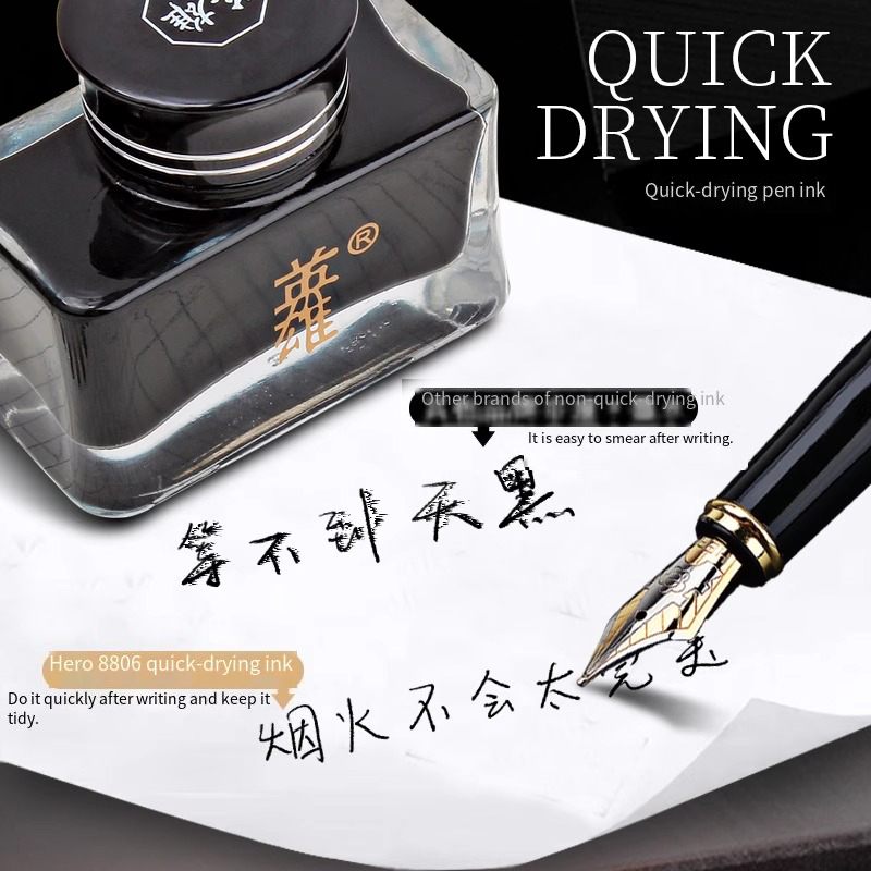 Hero 8806 Black Fountain Pen I - Fountain Pen Bottled Ink recension och pris