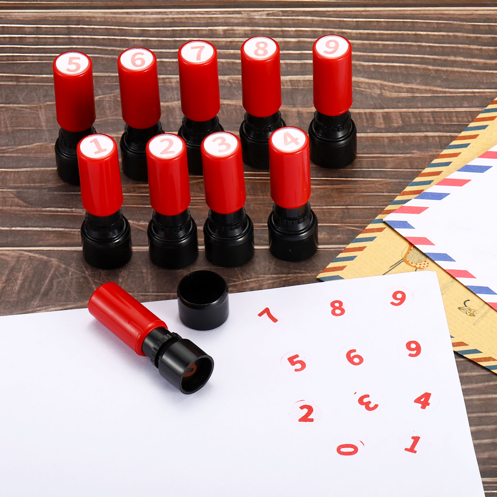 Number Stamps Self Inking Nume - Rubber Date Stamp recension och pris