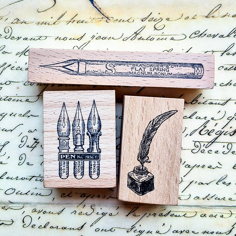 Scrapbooking Stamp Fountain Pe - Fountain Pen Bottled Ink recension och pris
