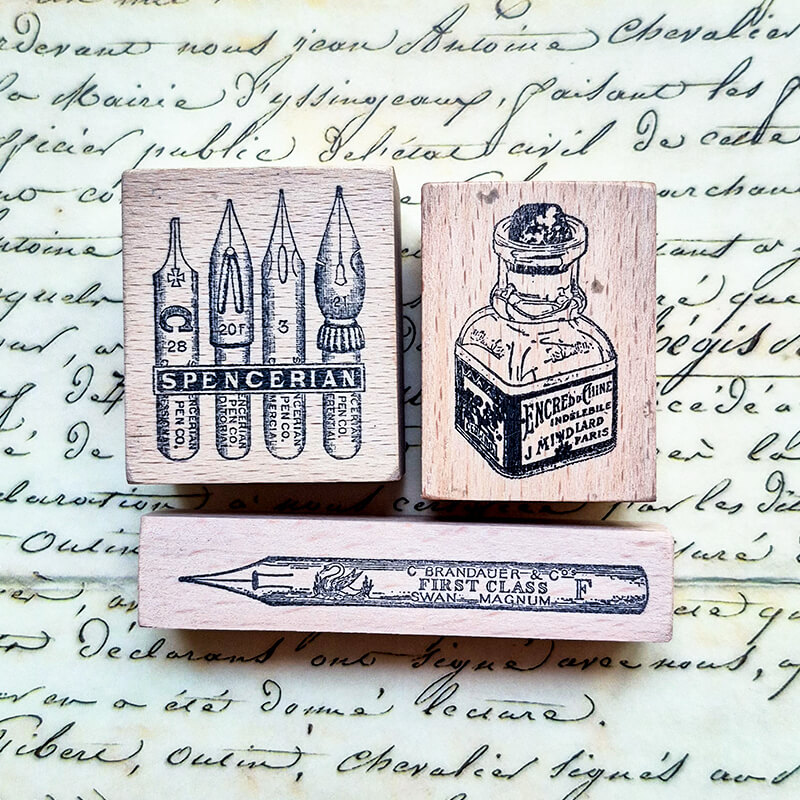 Scrapbooking Stamp Fountain Pe - Fountain Pen Bottled Ink recension och pris