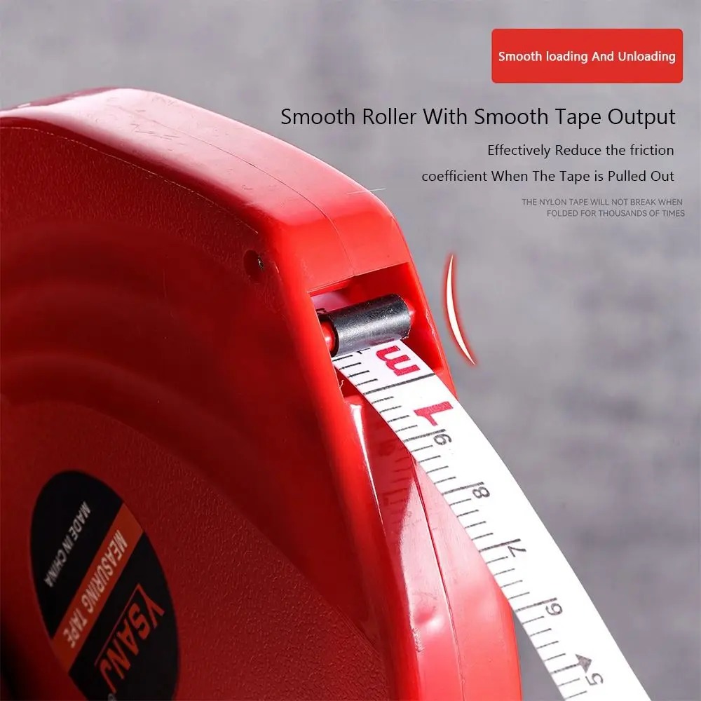 Red Measuring Tape 30m 50m Dou - Tape Dispenser Weighted recension och pris